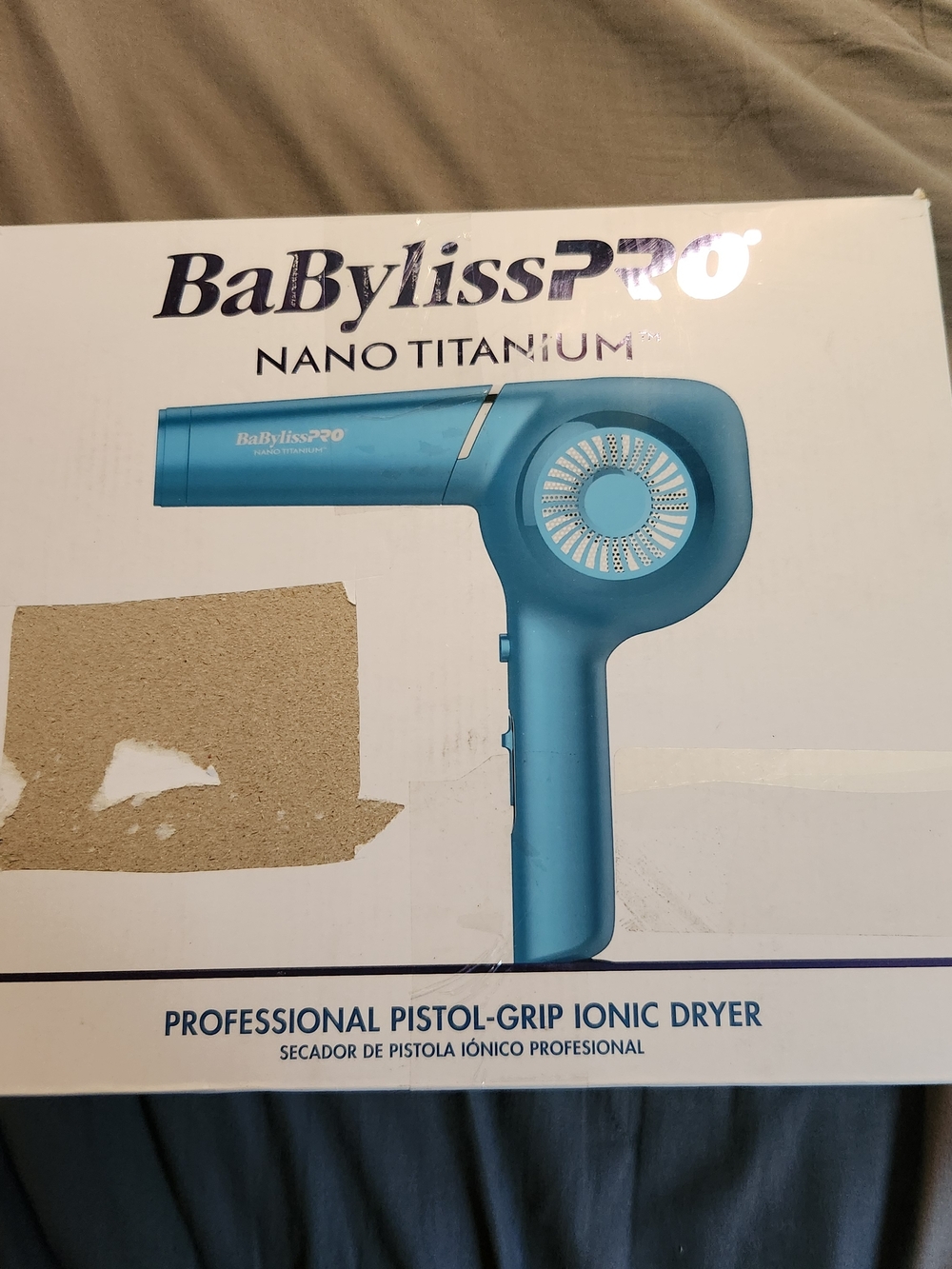 BaBylissPRO Nano Titanium Blue Ionic Hair Dryer